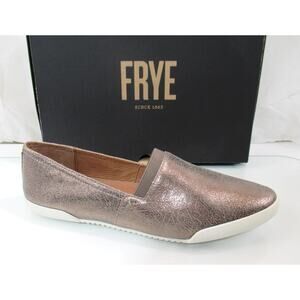 Women's Frye Melanie Slip On Flat Shoes Sneaker Pewter Size 9